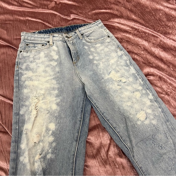 LF Carmar Distressed Wide Leg Jeans - Picture 5 of 7
